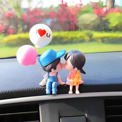 2pcs Cartoon Couples Action Figurines Balloon Ornament