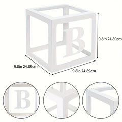 Baby Shower Transparent Balloon Box Blocks for Gender Reveal Decorations