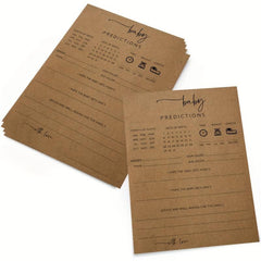50pcs Baby Shower Predictions & Advice Cards Double Sided Game Cards