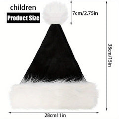 Plush Santa Hats Velvet Christmas Hat for Home Decoration