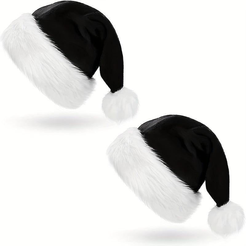 Plush Santa Hats Velvet Christmas Hat for Home Decoration
