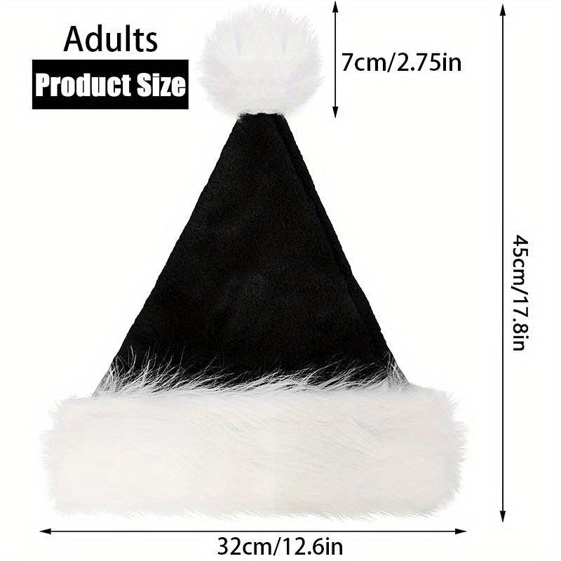 Plush Santa Hats Velvet Christmas Hat for Home Decoration