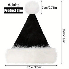 Plush Santa Hats Velvet Christmas Hat for Home Decoration