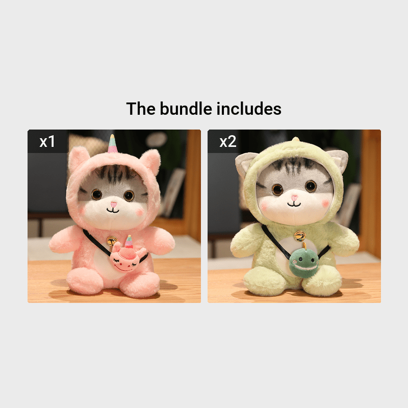 29.97 cm Stuffed Cat Dolls Animal Kitty Plush Toy for Baby Girl Children's Gift