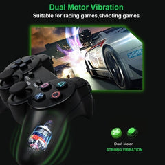 Wireless Vibrating Gamepad 2pcs Joysticks For PC USB Game Controller