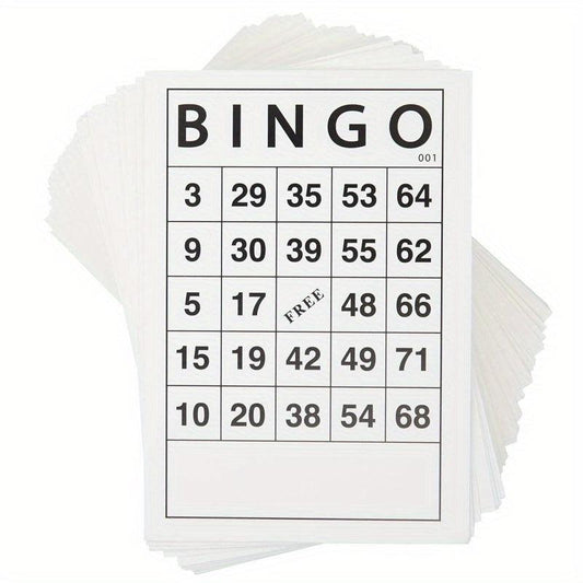 60 Reusable Bingo Cards for Kids & Adults - Ideal for Parties & Events