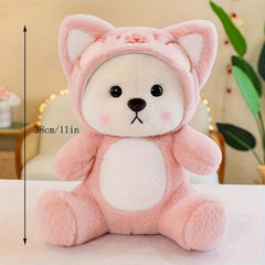 Transforming Bear Doll Plush Toy Dressing Dinosaur Birthday Gift