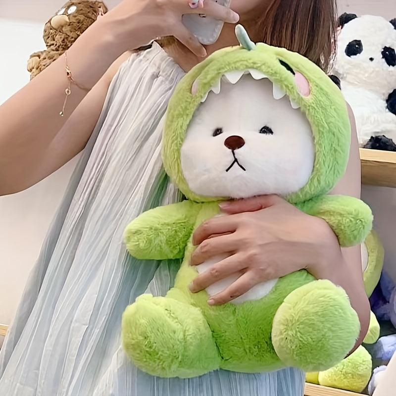 Transforming Bear Doll Plush Toy Dressing Dinosaur Birthday Gift