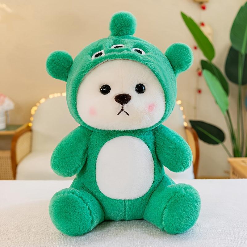 Transforming Bear Doll Plush Toy Dressing Dinosaur Birthday Gift