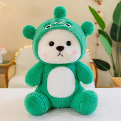 Transforming Bear Doll Plush Toy Dressing Dinosaur Birthday Gift