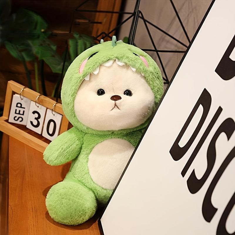 Transforming Bear Doll Plush Toy Dressing Dinosaur Birthday Gift