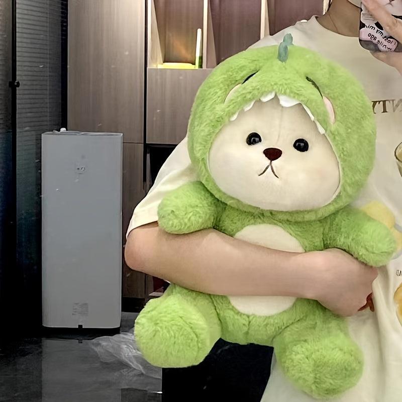 Transforming Bear Doll Plush Toy Dressing Dinosaur Birthday Gift