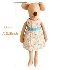 Kids Toy Little Pink Green Mouse Doll Stuffed Toy