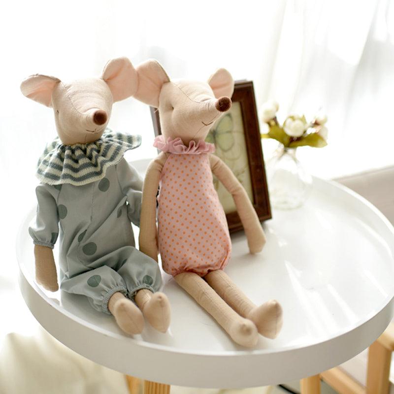 Kids Toy Little Pink Green Mouse Doll Stuffed Toy