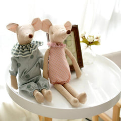 Kids Toy Little Pink Green Mouse Doll Stuffed Toy