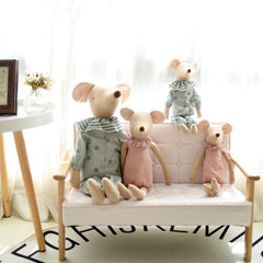 Kids Toy Little Pink Green Mouse Doll Stuffed Toy