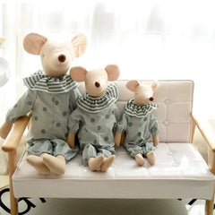 Kids Toy Little Pink Green Mouse Doll Stuffed Toy