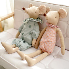 Kids Toy Little Pink Green Mouse Doll Stuffed Toy