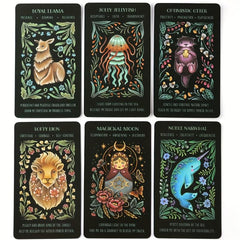 Wild Whiskers Oracle Cards English Tarot Game with Guidebook