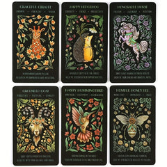 Wild Whiskers Oracle Cards English Tarot Game with Guidebook