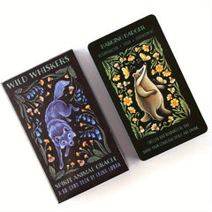 Wild Whiskers Oracle Cards English Tarot Game with Guidebook