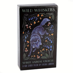 Wild Whiskers Oracle Cards English Tarot Game with Guidebook