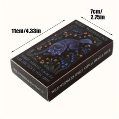 Wild Whiskers Oracle Cards English Tarot Game with Guidebook