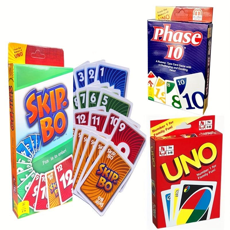 3 Packs Uno Cards Game Party Fun Interactive Game Family Game Night