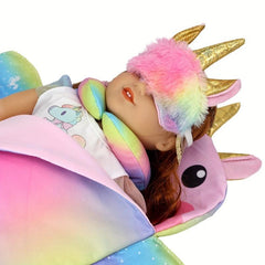 Doll Sleeping Bag & Eye Mask for 25-45-72cm Dolls