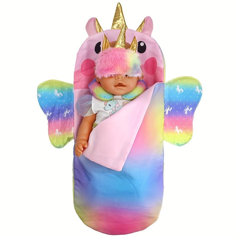 Doll Sleeping Bag & Eye Mask for 25-45-72cm Dolls