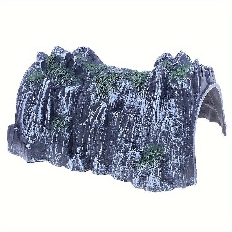 Plastic Track Train Tunnel Accessory Sand Table Scene Stone Cave