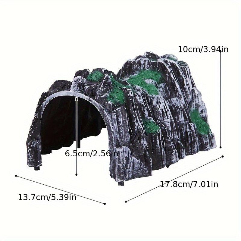 Plastic Track Train Tunnel Accessory Sand Table Scene Stone Cave