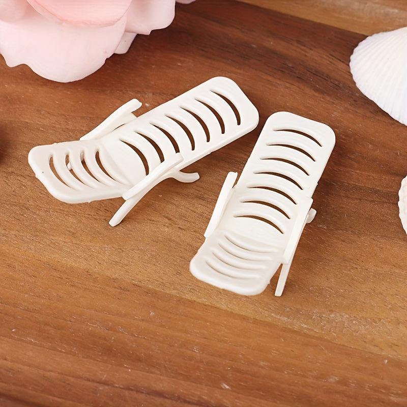Mini Beach Lounger Scene Decoration for Dollhouse