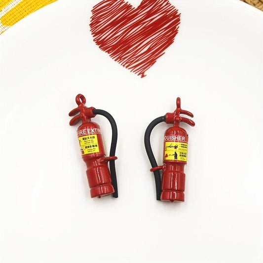 6pcs Dollhouse Alloy Fire Extinguisher Toys