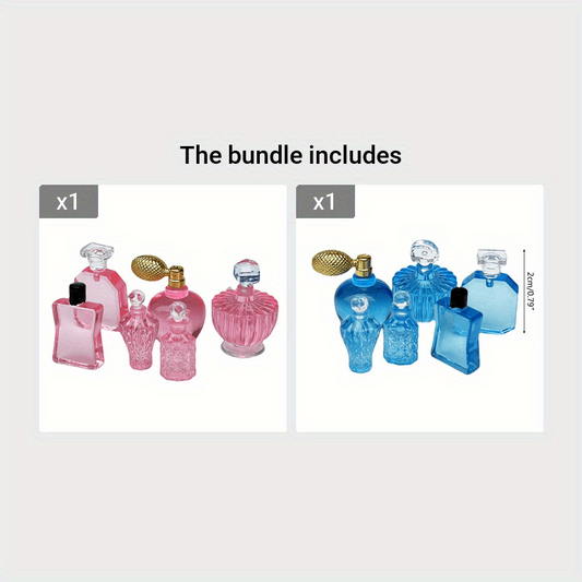 1/12 Dollhouse Mini Perfume Bottle Set of 6pcs