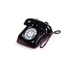 1 12 Old Style Telephone Model Doll House Home Decor Phone Toy
