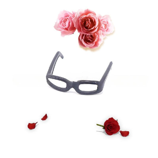 5pcs Mini Micro Glasses Dollhouse Little Yellow Duck Glasses Doll DIY Material
