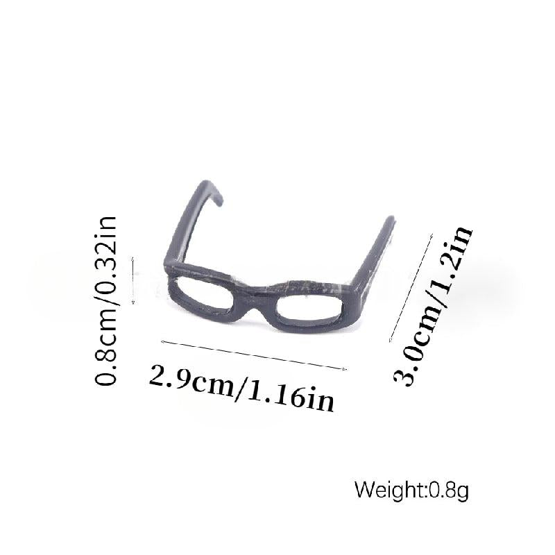 5pcs Mini Micro Glasses Dollhouse Little Yellow Duck Glasses Doll DIY Material