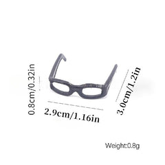 5pcs Mini Micro Glasses Dollhouse Little Yellow Duck Glasses Doll DIY Material
