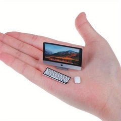 1:12 Dollhouse Computer Keyboard Mouse Set Mini Computer Room Accessories
