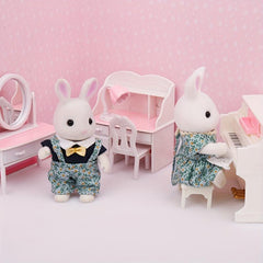 DIY Forest Animal Family Furniture Toys Mini Doll House Furniture Set