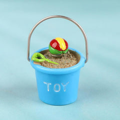 1:12 Dollhouse Mini Seaside Beach Decor Fish Ball Shovel Bucket Doll Toy