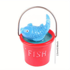 1:12 Dollhouse Mini Seaside Beach Decor Fish Ball Shovel Bucket Doll Toy