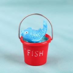 1:12 Dollhouse Mini Seaside Beach Decor Fish Ball Shovel Bucket Doll Toy