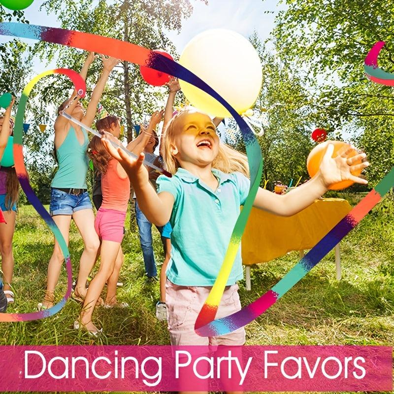 Colorful Dance Ribbons for Rhythmic Gymnastics and Baton Twirling