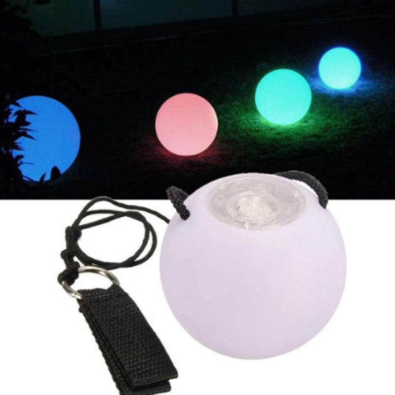LED Glow Soft Ball Rainbow Fade High Strobe Spinning Toy