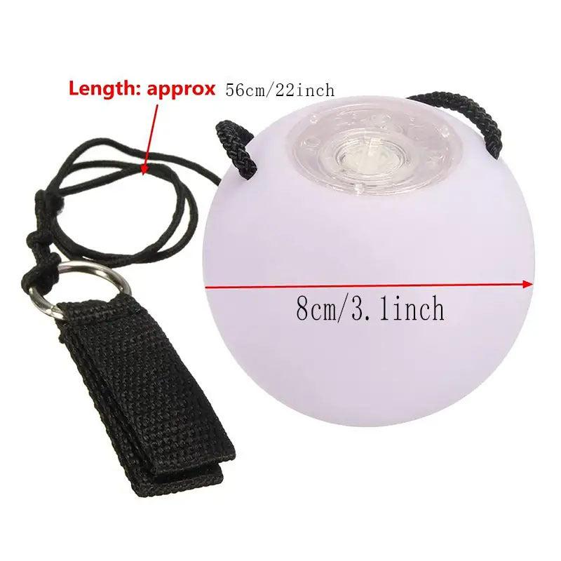 LED Glow Soft Ball Rainbow Fade High Strobe Spinning Toy