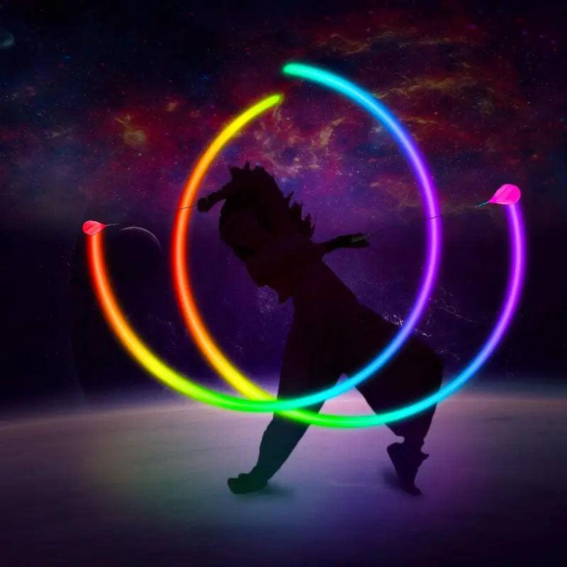 LED Glow Soft Ball Rainbow Fade High Strobe Spinning Toy