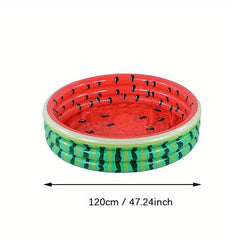 Watermelon Pattern Inflatable Baby Kiddie Pool Summer Fun Swimming Pool