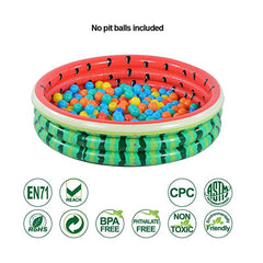 Watermelon Pattern Inflatable Baby Kiddie Pool Summer Fun Swimming Pool